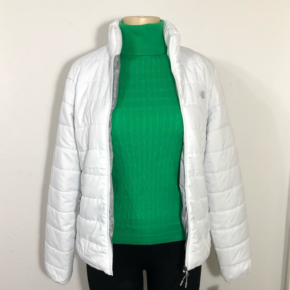 New Balance white puff jacket